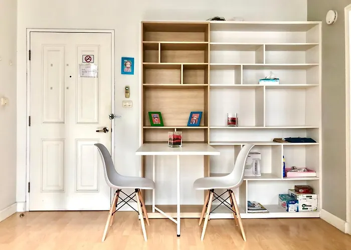 1br 5 Min To Bts 1000mbps Fiber Wi-fi Great Location Apartment